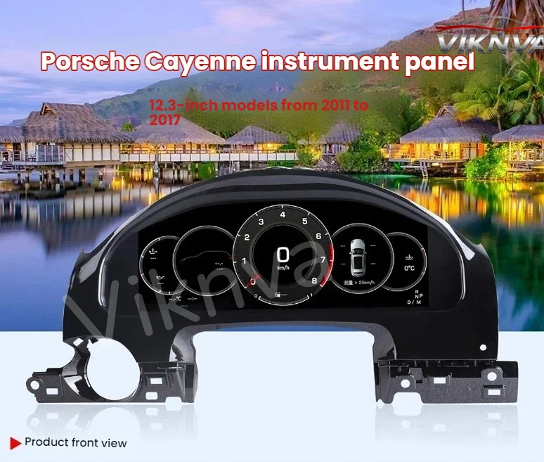 12.3 Inch HD LCD Digital Instrument Cluster Multifunctional Virtual Cockpit For Porsche Cayenne 2011-2017 Car Dashboard Speedome