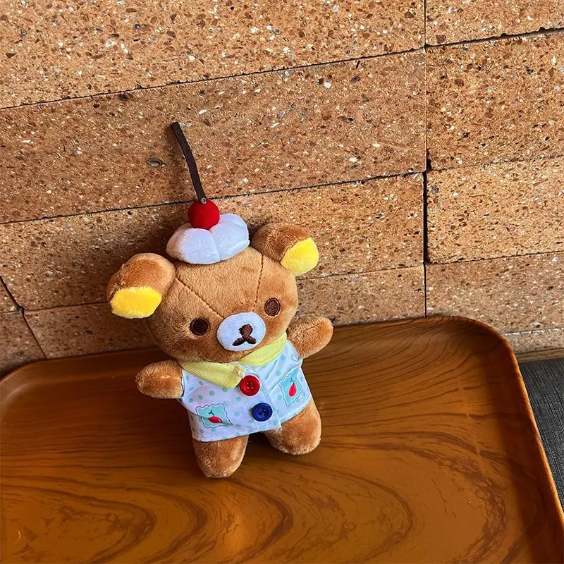 14 センチメートルリラックマ漫画デザートマスターシリーズ小さなペンダントクリエイティブリラックマぬいぐるみバックパック装飾ペンダント誕生日ギフト