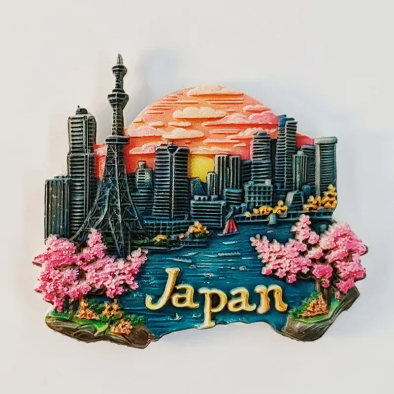 

Japan Souvenirs Tokyo Mount Fuji Fridge Magnets Osaka Yokohana Kumamoto Castle Refrigerator Stickers Home Decor Wedding Gifts