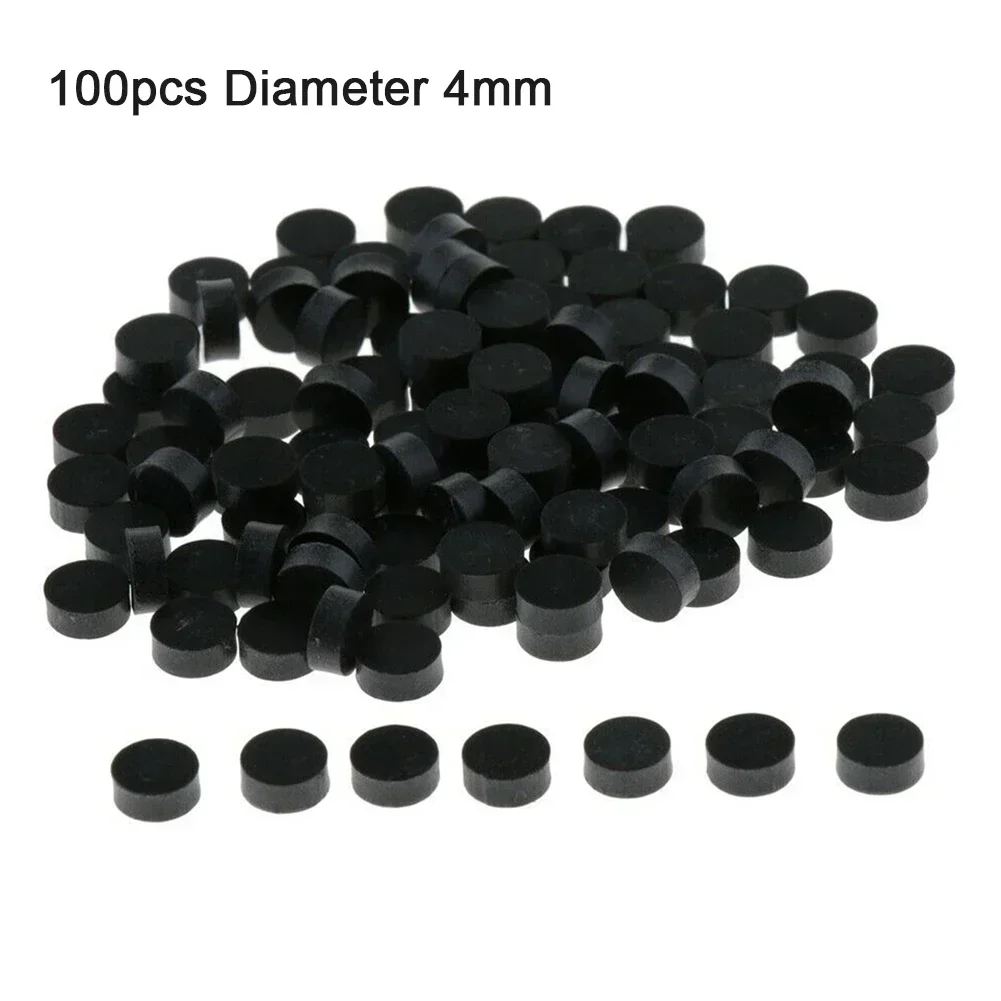 100 stks Inlay Dots 6mm Hoogwaardige Pack Van 100 Zwart Acryl Toets Toets Dots Inlay Markers Gitaar Accessoires