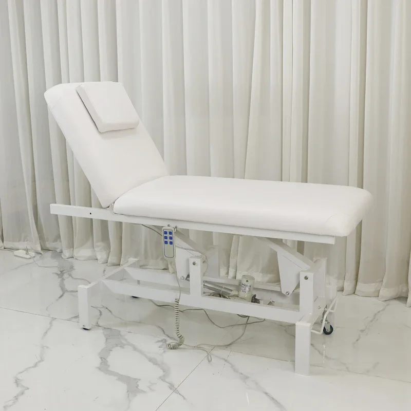 2026 Inexpensive Modern Adjustable Salon Center Spa Beauty Bed Facial Lash Bed Electric Massage Bed