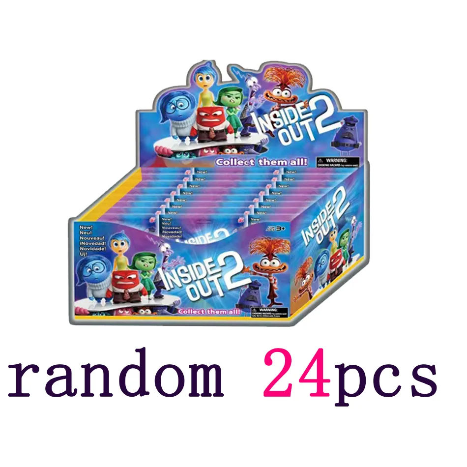 داخل خارج 2 صندوق أعمى عمل أرقام الفرح القلق الغضب الحزن الاشمئزاز الخوف لعبة مجسمة التماثيل للأطفال الكرتون فيلم هدية