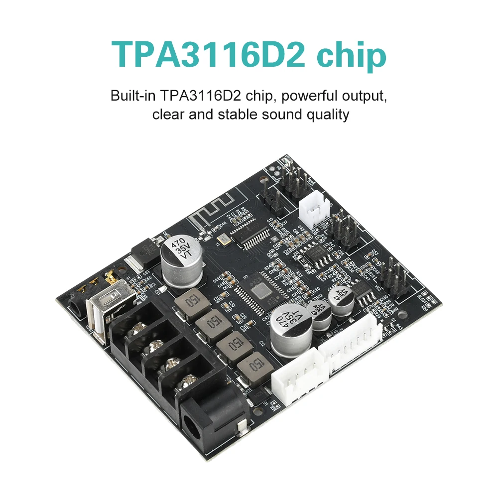 DC 12-24V 502T Blei Mikrofon Audio Integrierte Maschine Bluetooth Verstärker Board Modul TPA3116D2 Dual Kanal 50W + 50W