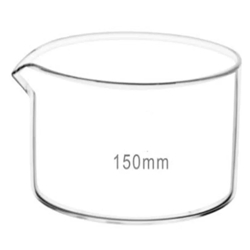 60-200mm Lab Glass Crystallizing Dishes with Spout Crystallization Experiment Lab Supplies