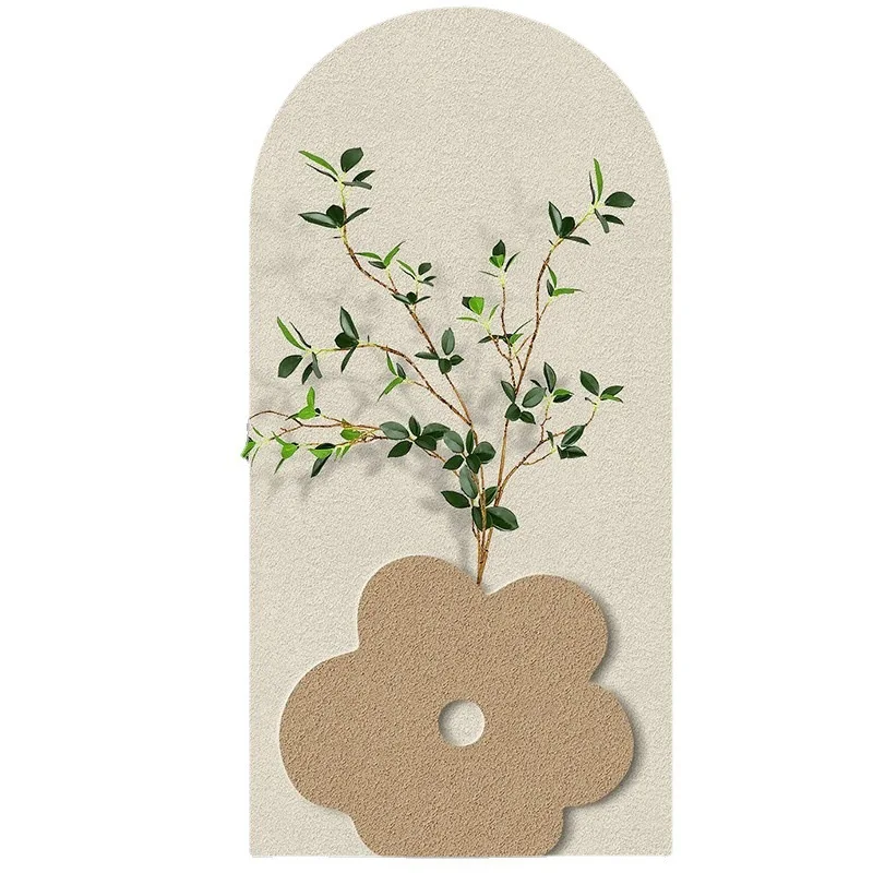 

Cream wind, niche art porch decorative painting 3d three-dimensional sandstone painting
