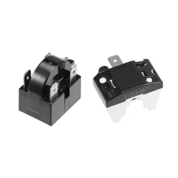 Refrigerator PTC Start Relay 12/15/22 Ohm 2Pin/4Pin And Refrigerator Compressor Thermal Overload Protector 1/6HP 125W 1/2HP 375W