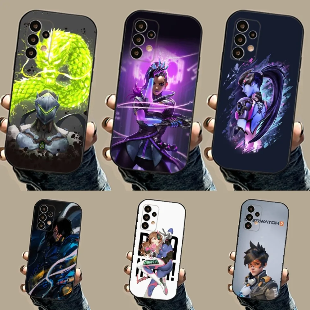 

Hot O-Overwatch Ow Game Phone Case For Samsung S24,23,23,22,30,21,10,9,Note20 Ultra,Lite,Ultra,5G,Plus,FE,Black Soft Case