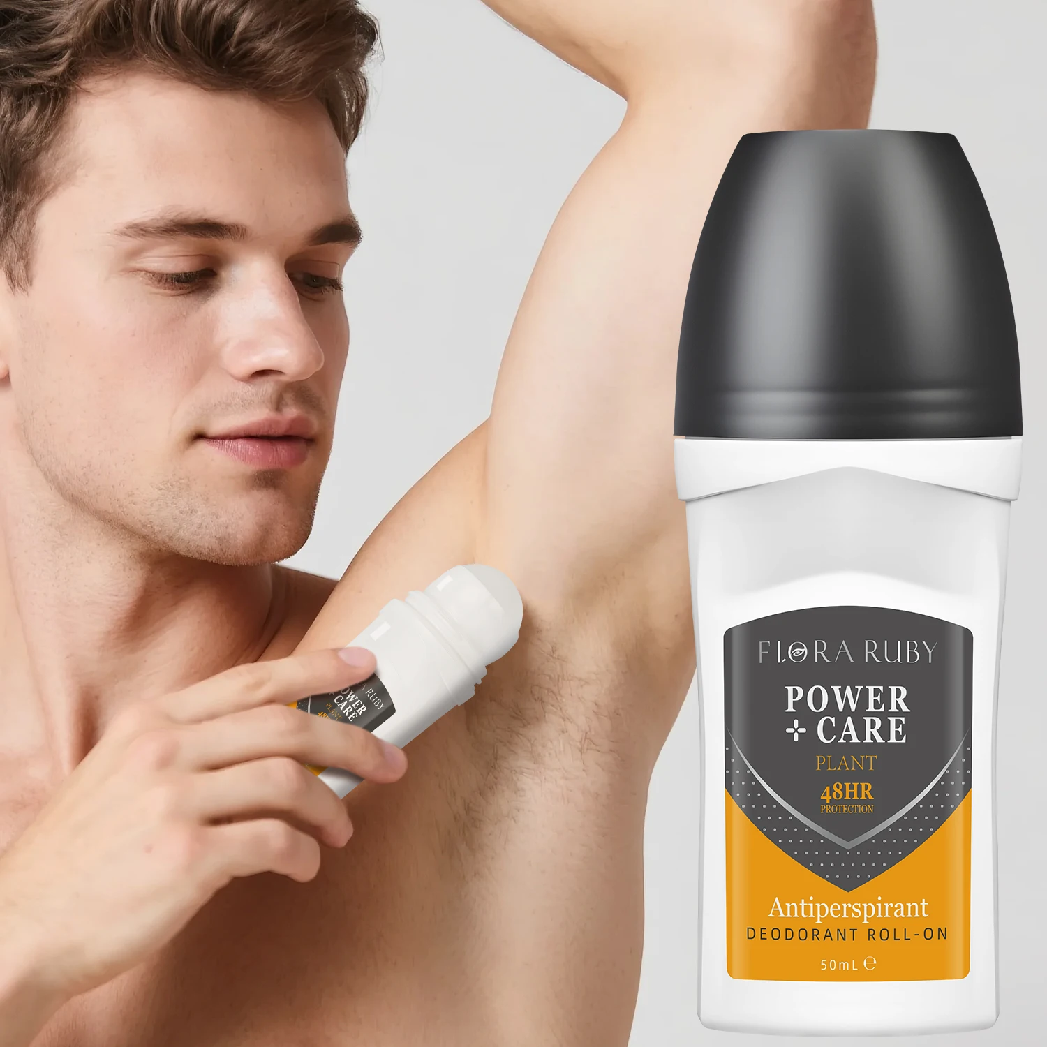 Deodorant for Men Roll-on Bottle Reduce Sweating Odor Remover Underarm Body Deodorant Stick Fast Dry Lasting Portable Refresh