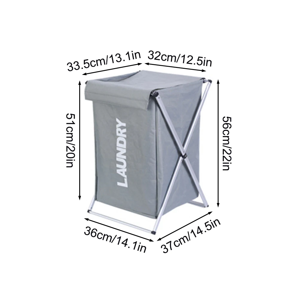 1PC Foldable Compartment Dirty Clothes Basket, Laundry Basket, Bathroom Storage Bucket, Miscellaneous Storage Basket image 6