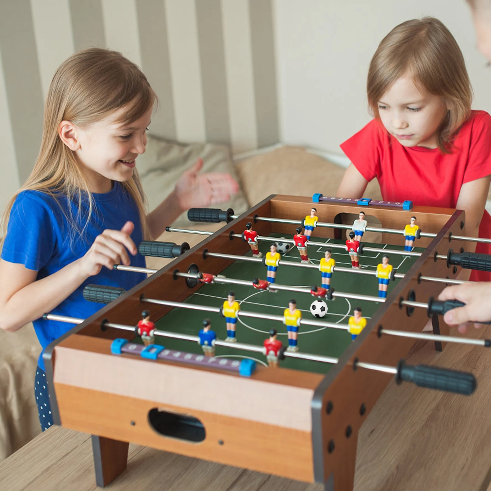 12Pcs Mini Soccer Table Foosball Balls Desk Foosball Replacements Table Game Supplies Tabletop Football Toy Accessories