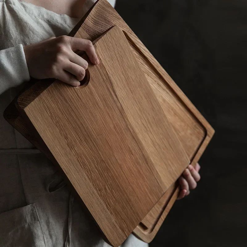 Thickened Solid Wood Chopping Board Premium Kitchen Cutting Block Multifunctional Healthy Board Easy Clean Kitchen Tool