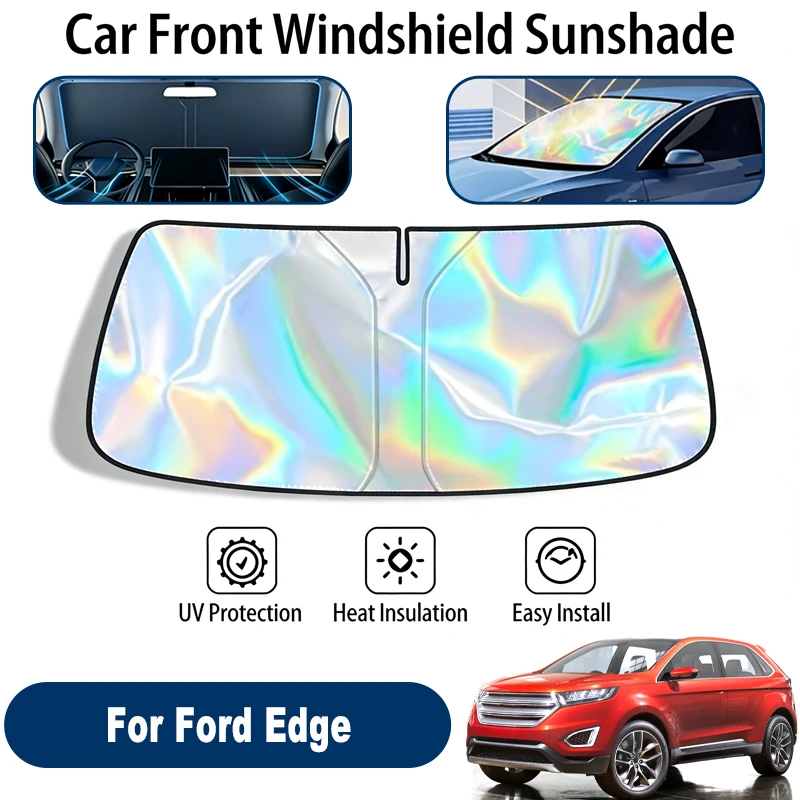 

Windshield Sun Shade For Ford Edge Foldable UV Reflective Front Window Sun Protection Cover Accessories