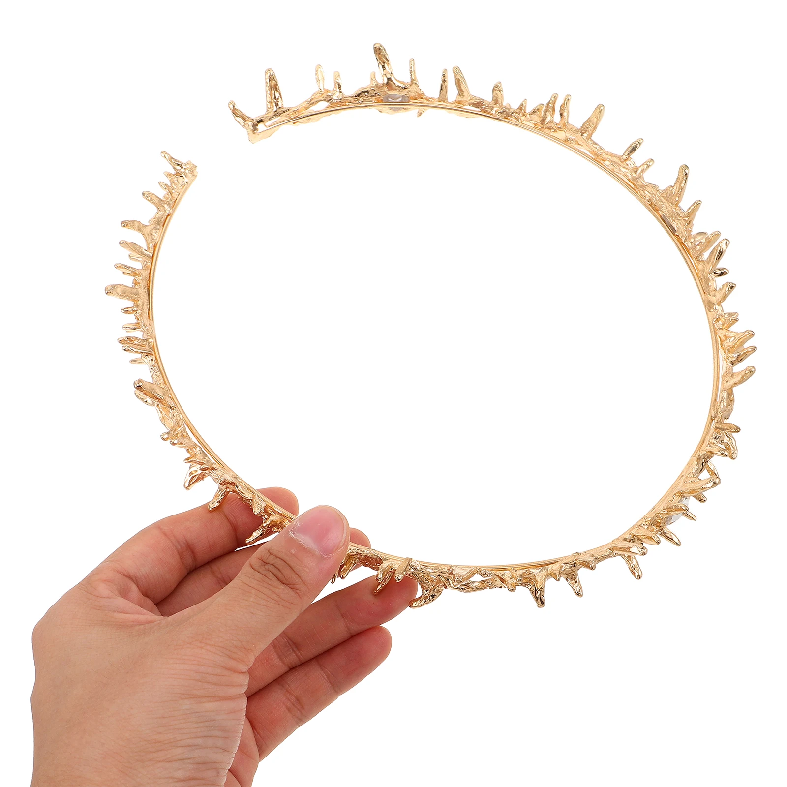 

Halloween Hair Accessories Unique Thorn Crown Headband Lightweight Gothic Party Costume for Women Girls Spiky Headdress Cosplay
