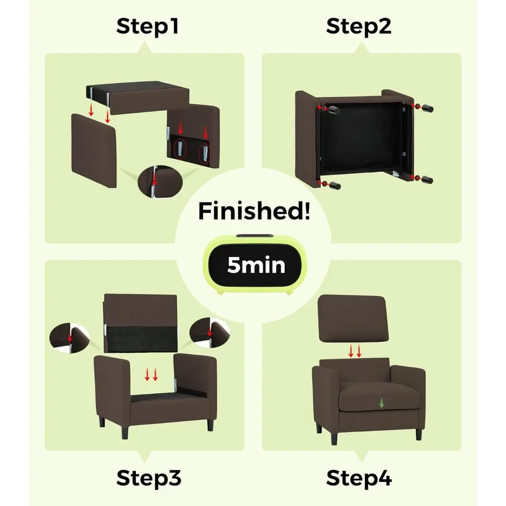 33 "أريكة لهجة كرسي مريح كرسي بذراعين لغرفة النوم وغرفة المعيشة أداة خالية الإعداد مريح القراءة كرسي أثاث غرفة المعيشة