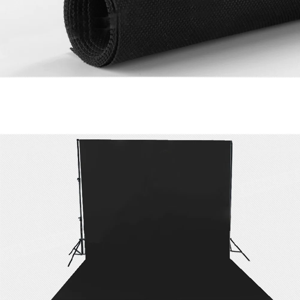 

1.6x2m Non-Woven Photography Backdrop Black Solid Color Lightweight Stain-Resistant Stain-Resistant Background for