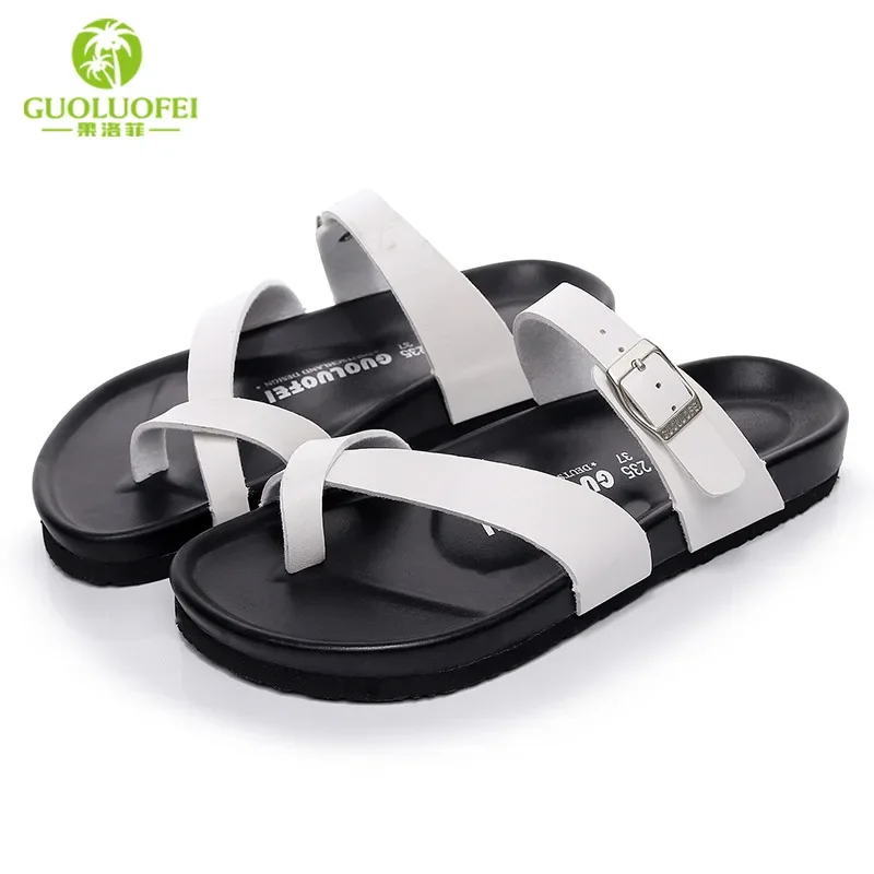 High-quality Couple Style Cork  Casual Sandals Outdoor Wear 2024 new Summer Beach Vacation Men\'s Slippers