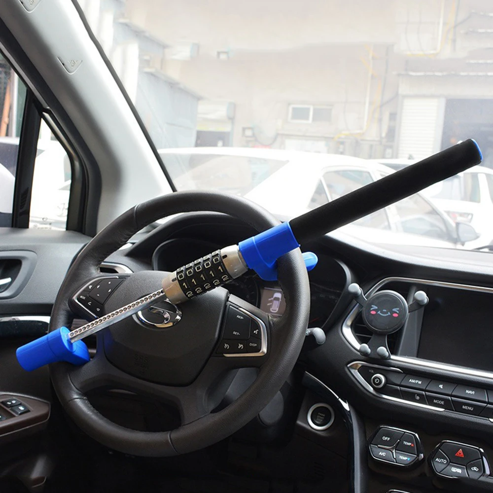 Anti-theft Combination Lock, Steering Wheel Security Lock, Retractable Front Wheel Lock and U-shaped Lock for Cars