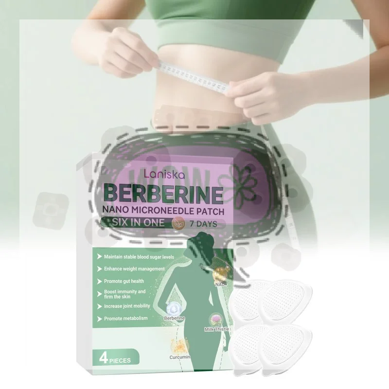 【HBA】4-Pack Nano Micro-Needle Slimming Patches Stimulates Cells for Body Contouring Gentle Breathable for Skin Discreet Wear