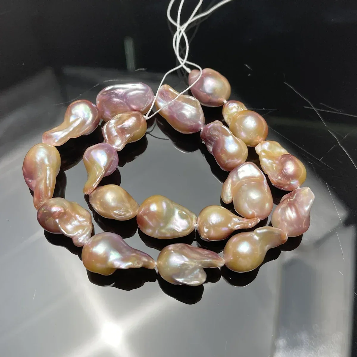 15x20-16x22mm 6A Fish-Tail Baroque Natural Freshwater Pearl Colorful Bead Jewelry Make DIY Necklace Earring Bracelet Accessory