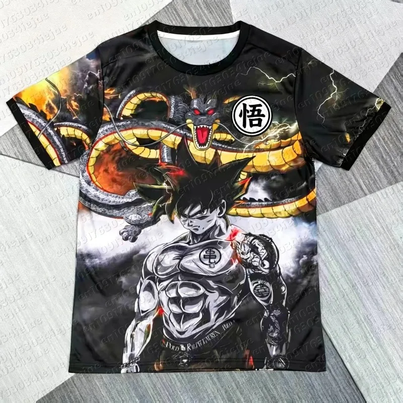 2026 Sommer Bestseller Dragon Ball Top T-Shirt Tier-Charakter Trikot T-Shirt Erwachsenen- und Kinderbekleidung Fußball-Shirt T-Shirt