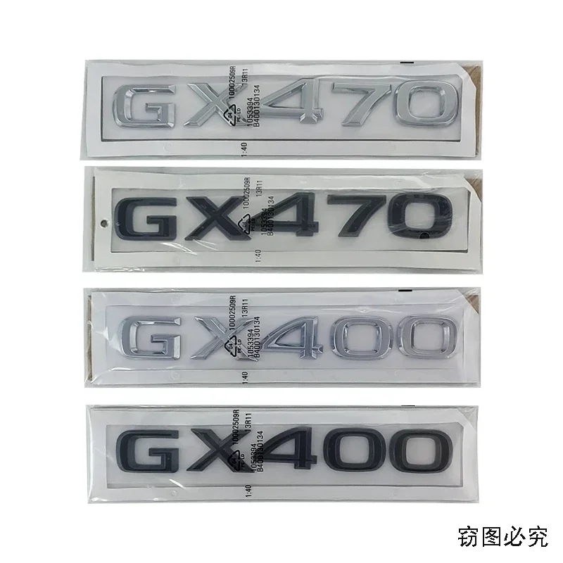 ABS Car Fender Sticker Rear Trunk Decal for Lexus GX470 GX400 GX460 Badge CT200h GC GS LC LS LX NX Auto Body Emblem Accessories