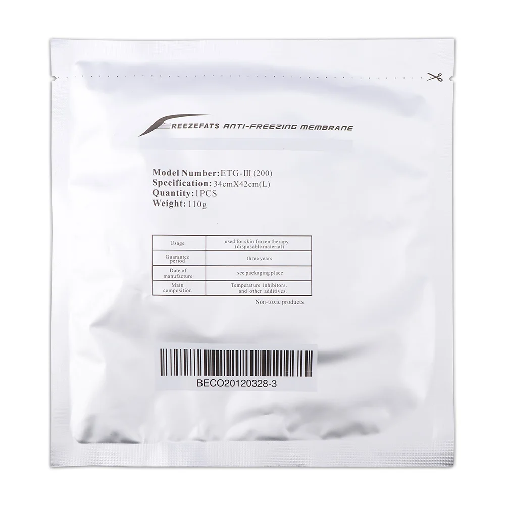 Anti Freeze Membranes Replacement Gel Pads Films for Cryotherapy Liposuction Freeze Cavitation Cryo Cooling Weight Loss Machine