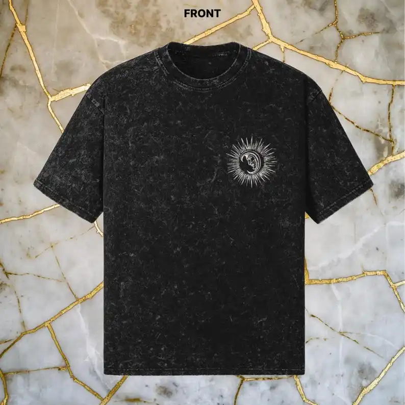 Four Horsemen of the Apocalypse washed t-shirt Gothic  Vintage Style Heavy Metal Occult  Punk Rock