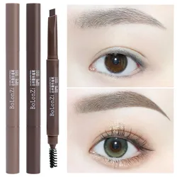 Double Head Eyebrow Pencil Waterproof Smooth Black Brown Natural Eyebrow Pencil Beauty Cosmetic High Quality Brow Pencil Makeup