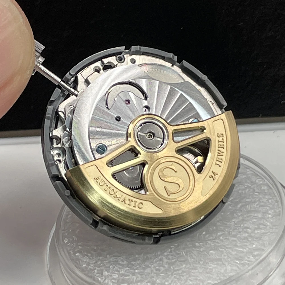 Luxury Brand Golden Mechanical Movement NH35A/Aka NH35 Gold Oscillating Weight Rotors 24 Jewels 3.0 Watch Modified Parts