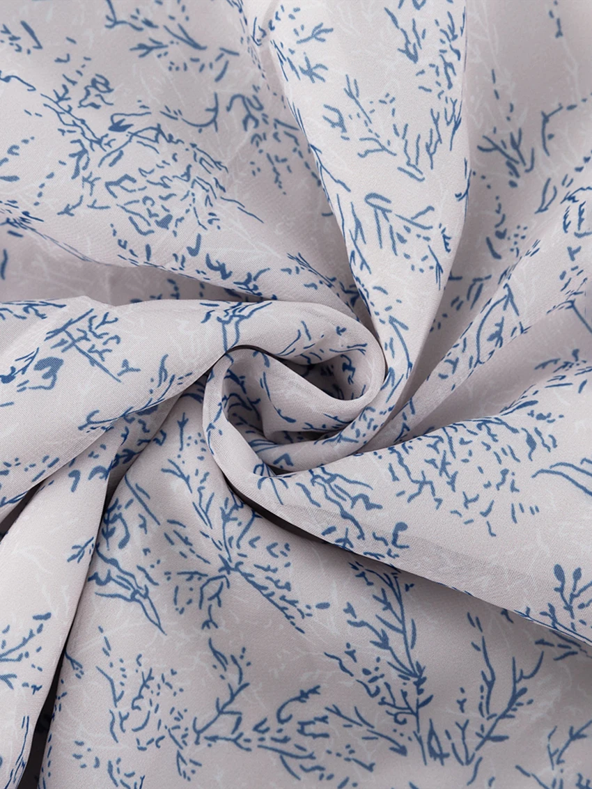 Marthaqiqi Fashion Female Nightgown Suit Long Sleeve Pajama O-Neck Nightie Crop Top Nightwear Long Skirts Printing Sleepwear Set