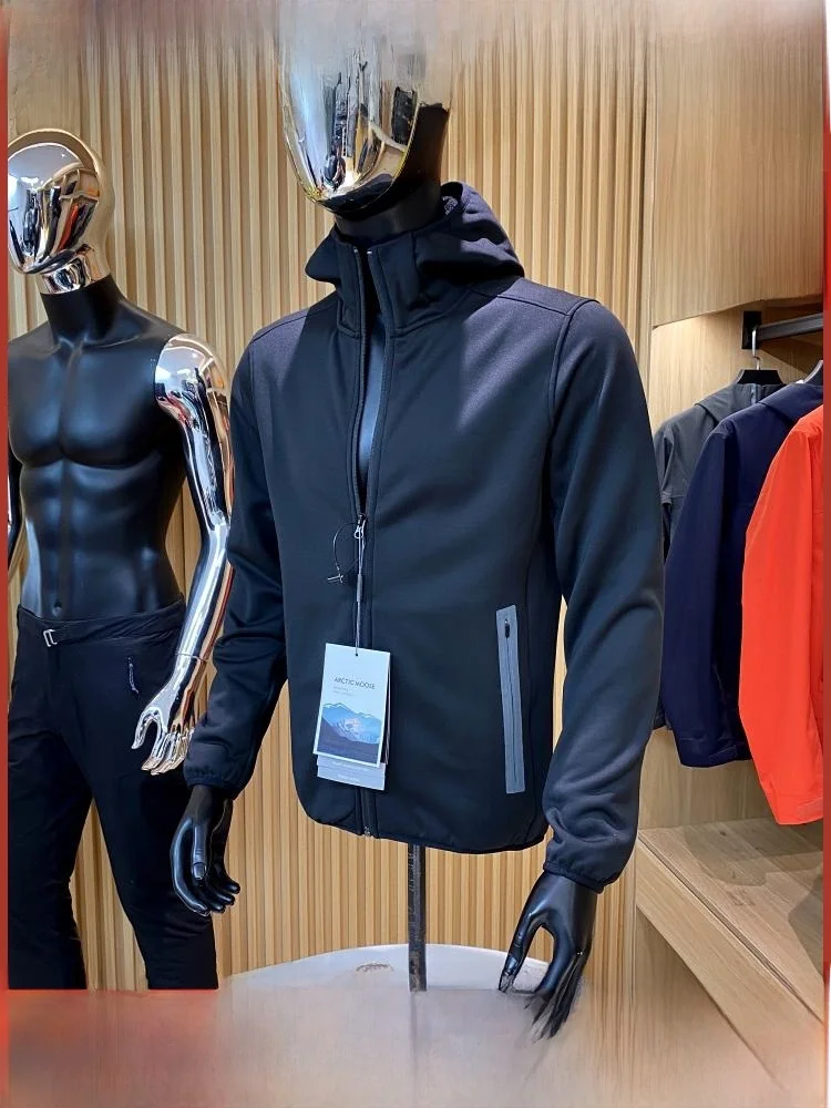 

Уличный мужской однотонный теплый воротник-стойка Fce Jaet, легкий клей, осень-зима, Новое поступление, молодежная мода