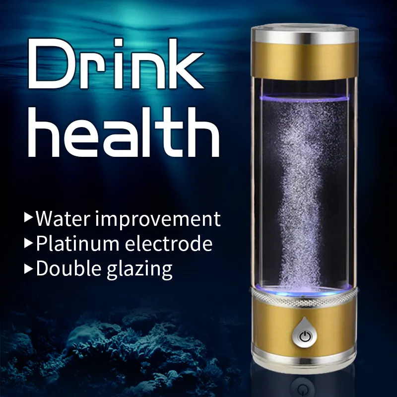 

350ML Manufacturers New Professional Hydrogen Ionizer Alkaline Water Maker Machine Portable Hydrogen Rich Water Bottle