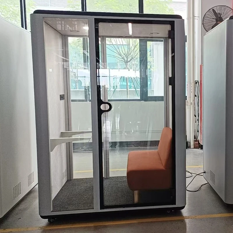 Modern Coworking Video Conference Room Office Pod Movable Modular Soundproof Phone Booths For Hospital Mall Office Building