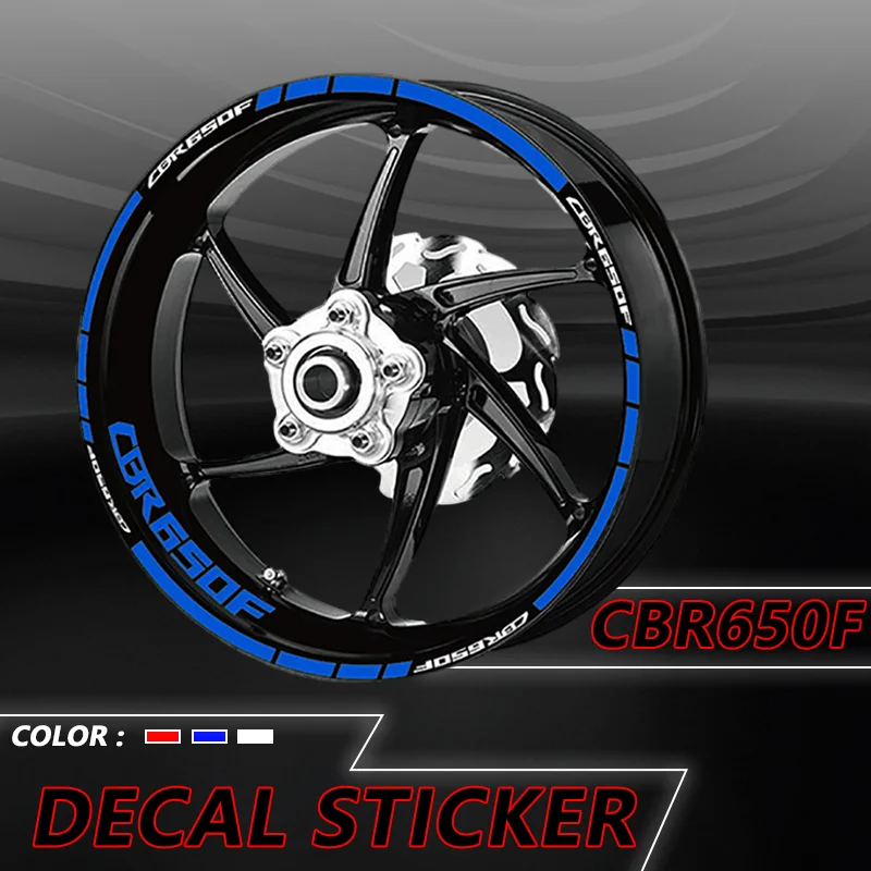 

Motorcycle Reflective Wheel Sticker Rim Tire Decoration Protection Decals Stickers For Honda CBR650F CBR 650F cbr650f