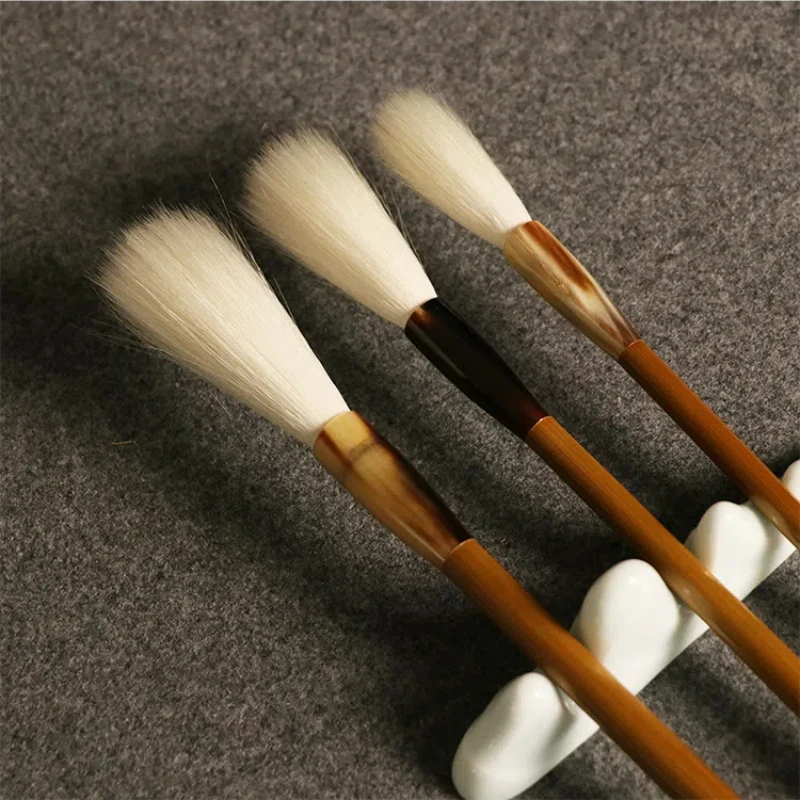 Long Woolen Hair Brush Set Running Script Offical Seal Script Calligraphy Brush Traditional Chinese Painting Dyeing Brush China