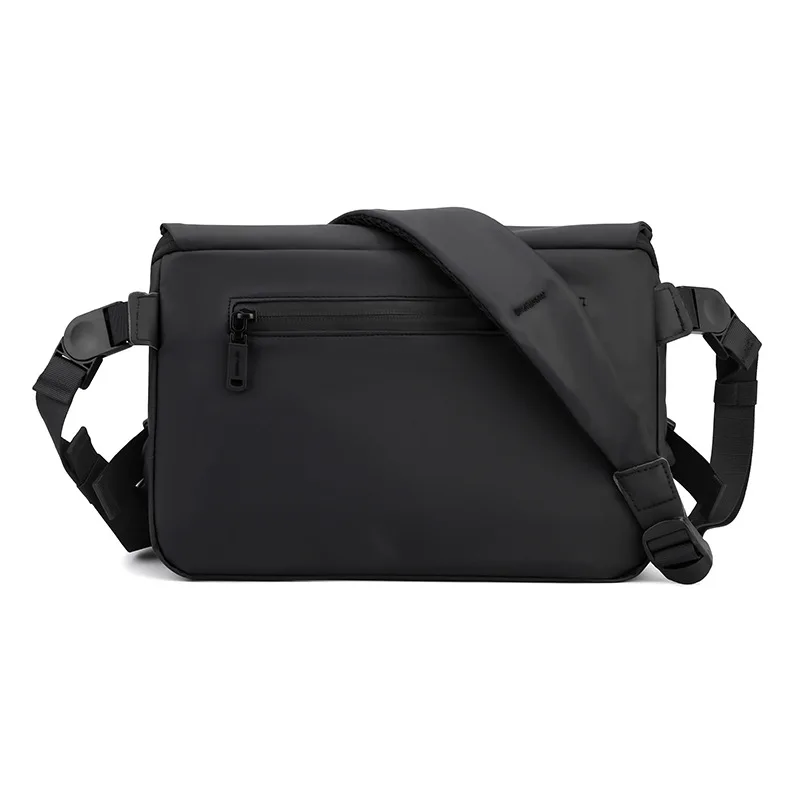 Men's Simple Messenger Bag Fashion Shoulder Bag Large Capacity Waterproof PU Leather Crossbody Bag Business Briefcase Sling Bag