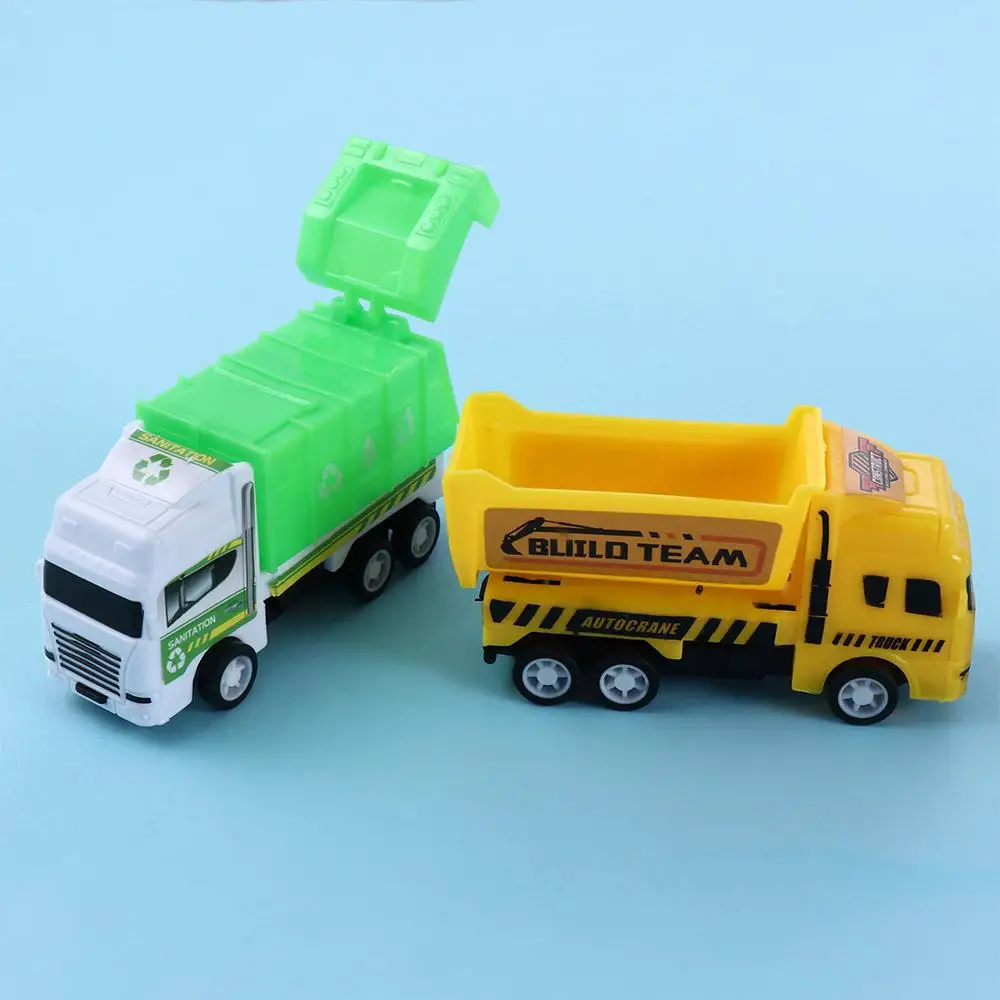 Construction Excavator One-Push Active & Go Vehicle Car City Sanitation Toy Engineering Vehicle Toys Friction Powered Car Toys