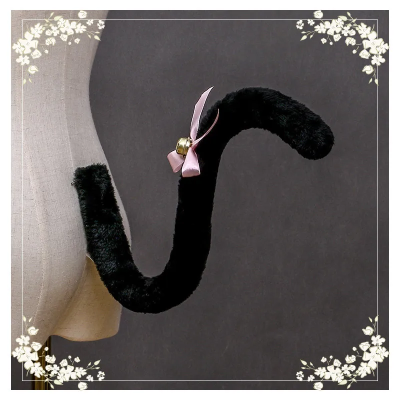 Niedlicher Katzenschwanz Cosplay Anime Kawaii Tier Halloween Party Kostüm Zubehör Kätzchen Weihnachten Damenmädchen Schwanz Freundinnen Geschenke – Detail 4