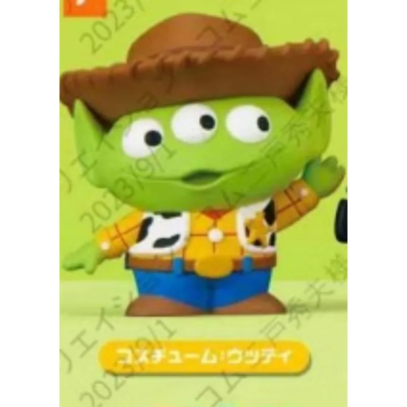 Original TAKARA TOMY Gashapon Alien Woody Qversion Mini Anime Action Figure Model Toy Gift Cartoon Character Collection Ornament