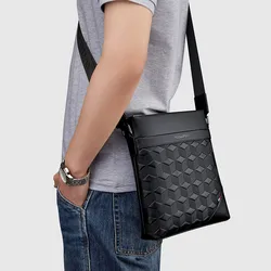 Mochila de hombro de cuero genuino para hombre, bolso de viaje de alta capacidad, bolso cruzado de moda