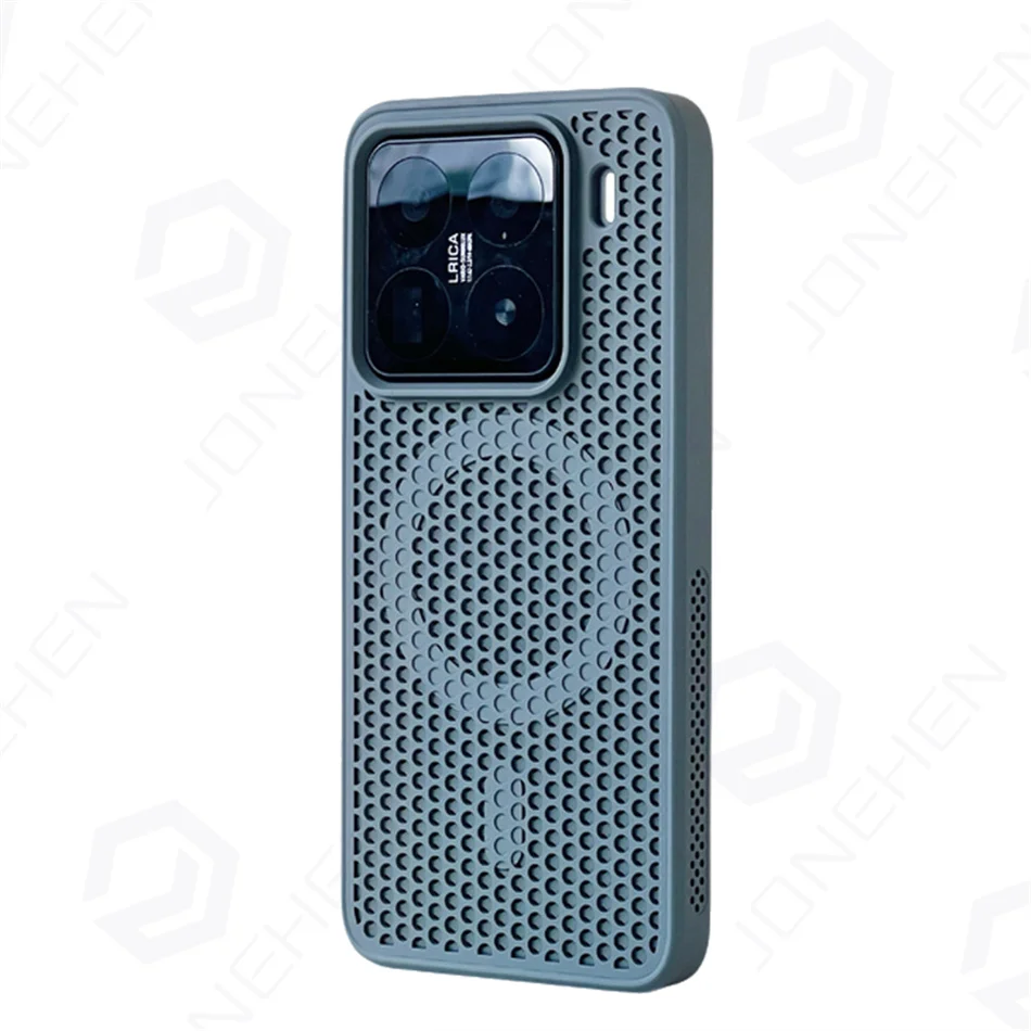 JONEHEN Für Magsafe Honeycomb Mesh Magnetische Fall Für Xiaomi Mi 13 14 15 17 Pro Max Redmi K60 K70 K80 einfarbig Silikon Stoßstange Abdeckung 6