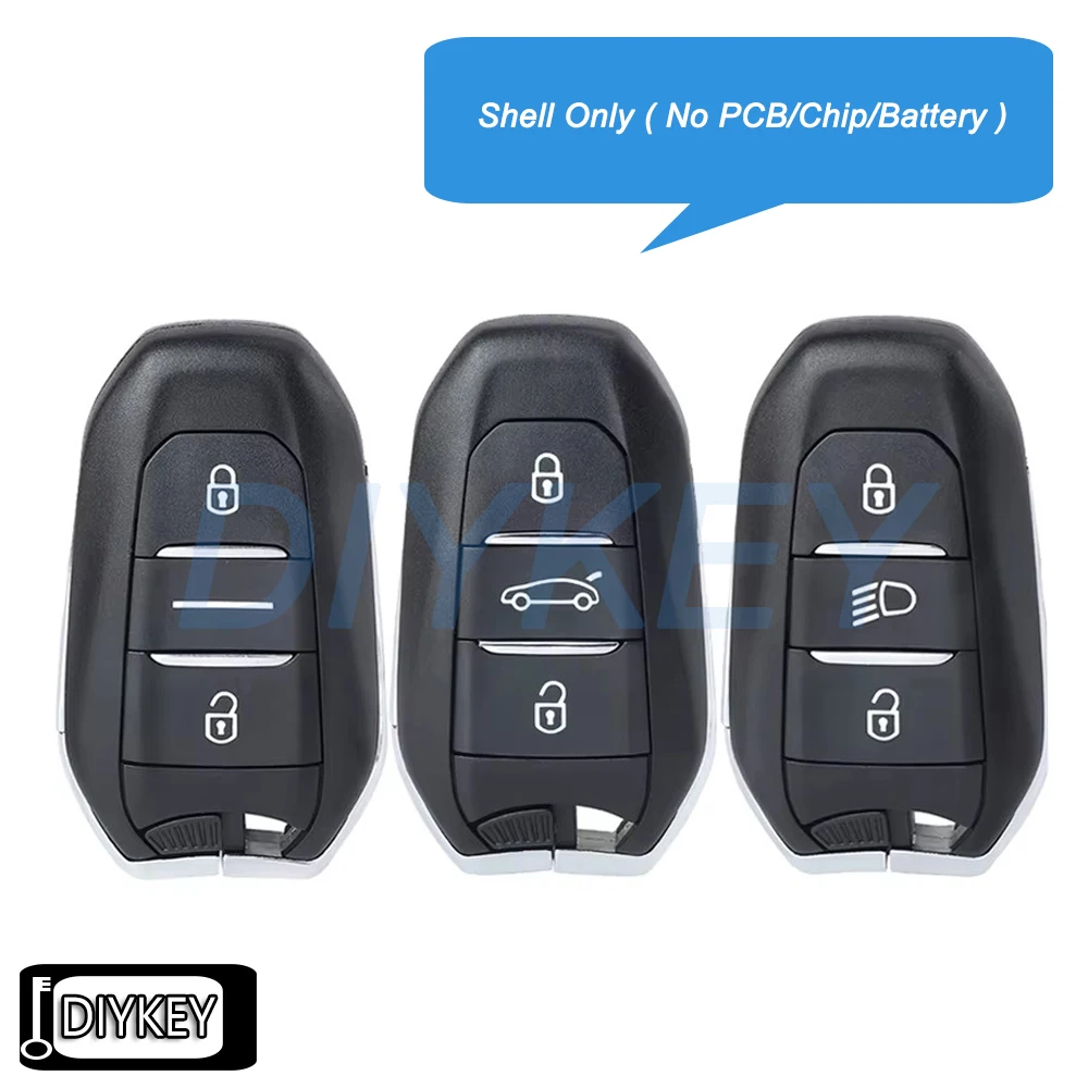 

2/3-кнопочный чехол для смарт-брелока с дистанционным управлением, сменный чехол для Peugeot 308 408 508 5008 для Citroen Picasso C4 DS4 DS5