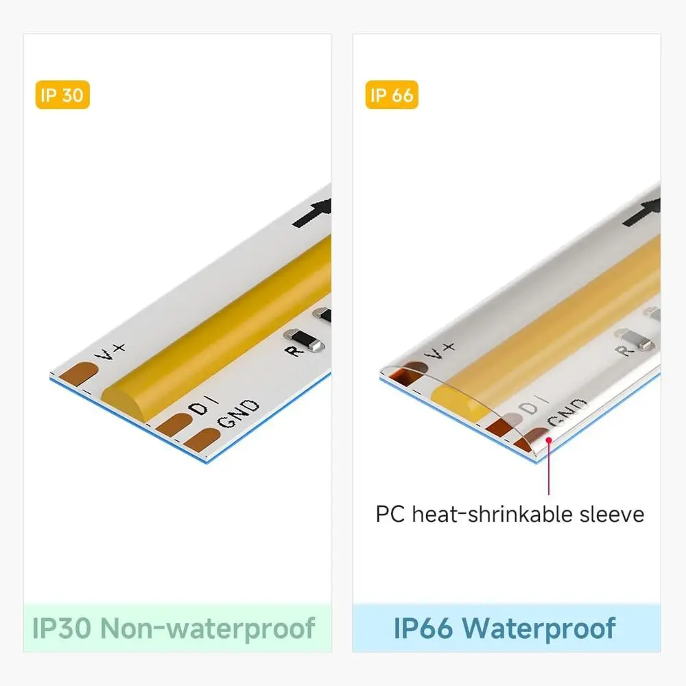 Tira de LED RGBW 3000K 24FT, 784 LED/m, DC24V, luz RGBW flexible para decoración interior (sin adaptador/controlador)