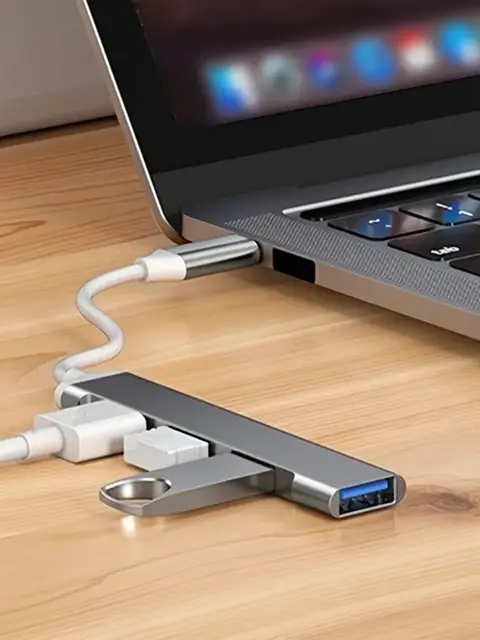 4-Port Multi-Splitter Type C Hub USB Adapter OTG for Xiaomi Lenovo
