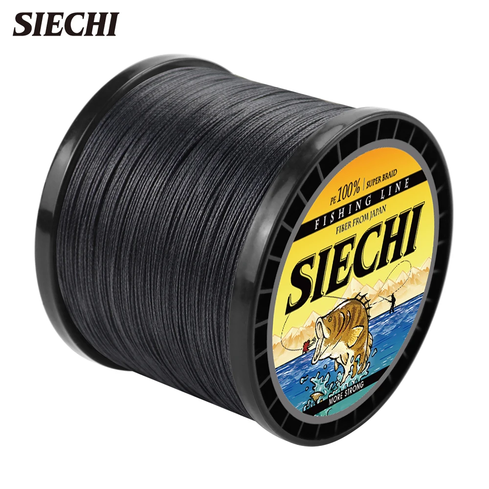 

SIECHI 8 Strands Japan Super Strong PE Braided Fishing Line Multifilament 500/300/1000M Braid 12/9 Thread Braid 20LBS-88LBS