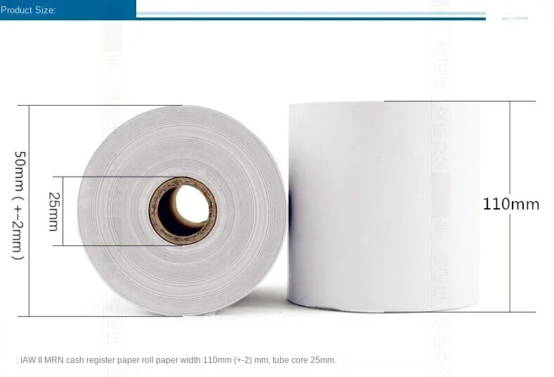 Thermal Paper Roll 110 50 Record Paper 110*50 Printing Paper Shanglu Flower Clothing Hot Qin Silk Clothing Helper 110x50