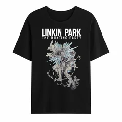 2024 Fashion Casual Tee Men Linkin Bracket Logo Park T Shirt Casual Oversized T-shirt Graphic Youth Cloth Streetwear S-3XL