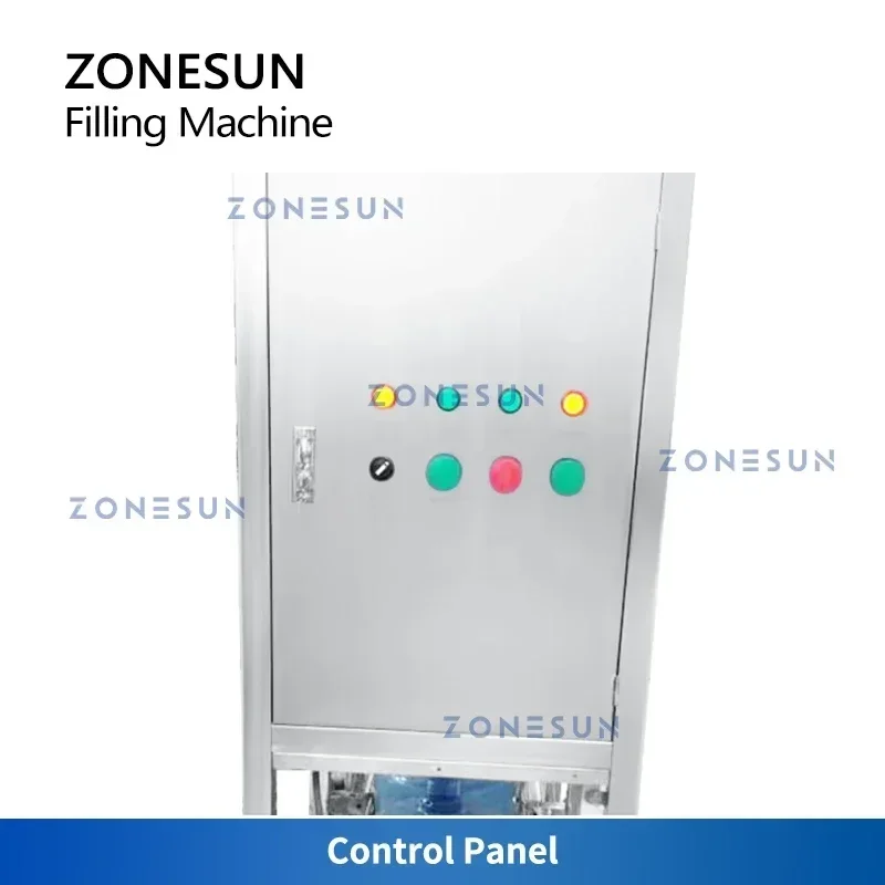 ZONESUN ZS-XG100J Riempitrice automatica per acqua a canna Rondella per risciacquo di bottiglie Confezionatrice per acqua potabile da 5 galloni