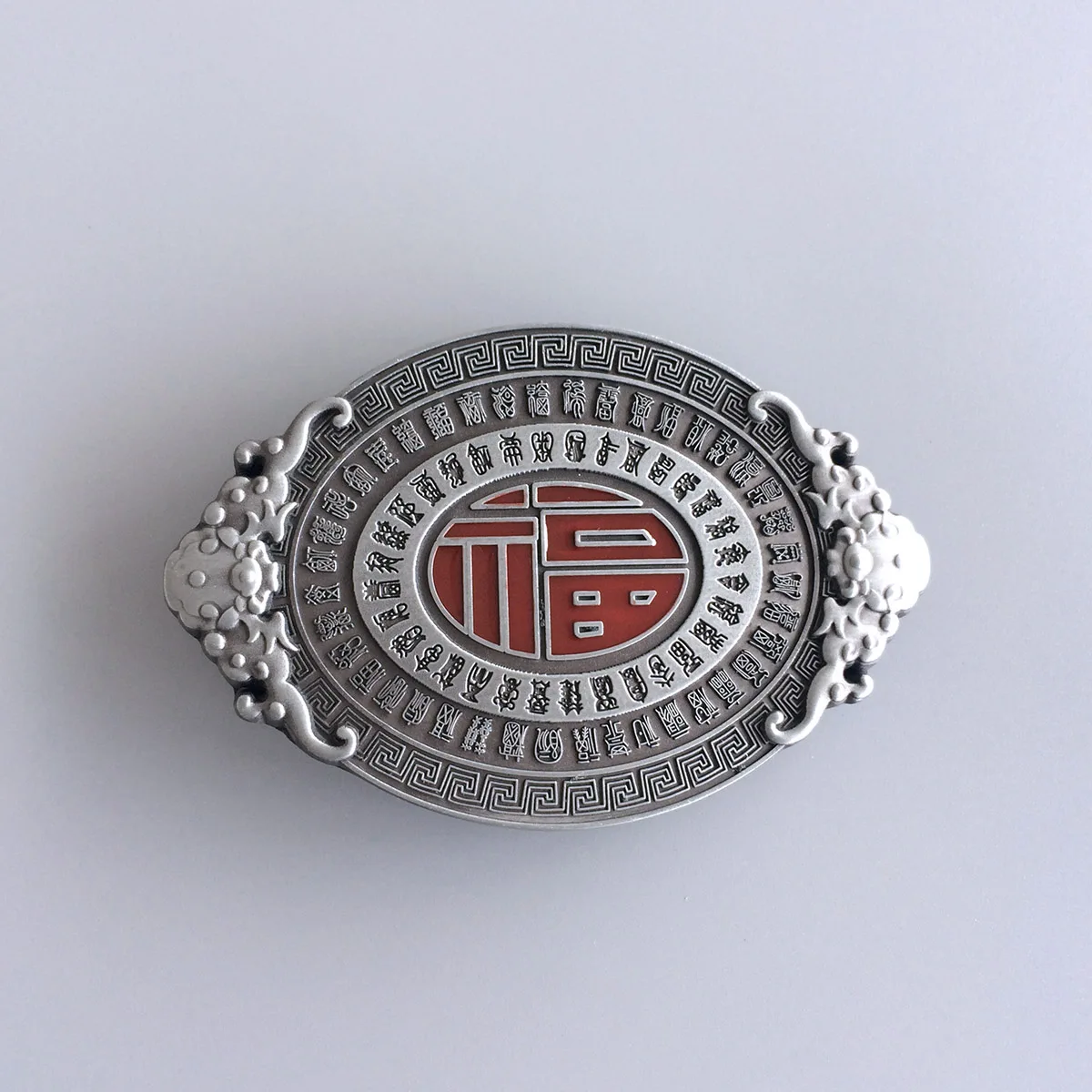 ヴィンテージスタイル-エナメル-ラッキーノット-オーバルレターベルトバックル-buckle-ch003