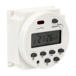 Timer programmabile settimanale giornaliero AC 220-250V LCD digitale interruttore elettronico di controllo del tempo